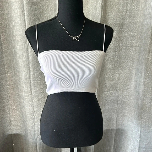 White Zara Crop Top - Picture 1 of 2